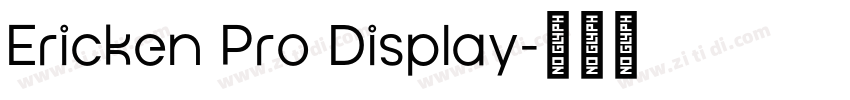 Ericken Pro Display字体转换